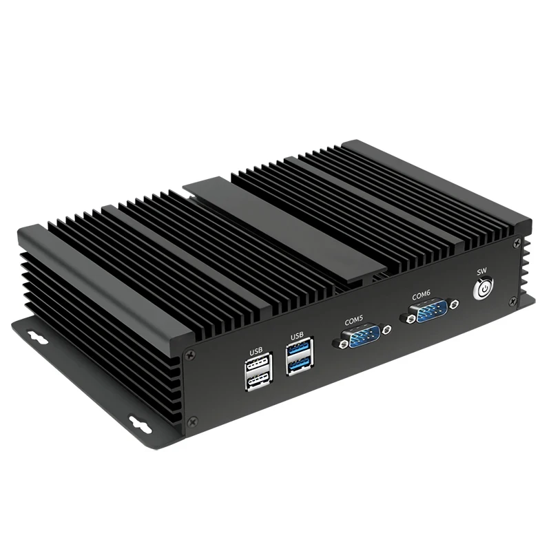 Mini PC Industrial resistente sin ventilador Core i7 5500U i5 4200U i3 5005U 2955U 16G DDR3 computadora 2 * LAN 6 * COM HDMI VGA WiFi Win11 Nuc - imagen 2