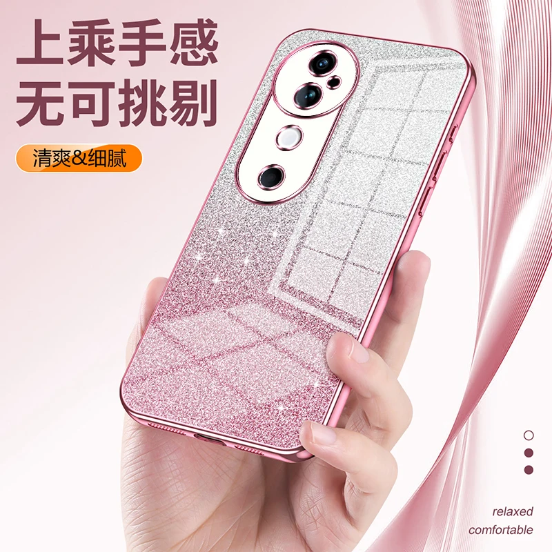 Funda de lujo galvanizada con purpurina para VIVO V40, cubierta trasera, lente anticaída, cubierta completa para VIVO V40, Funda de parachoques - imagen 4