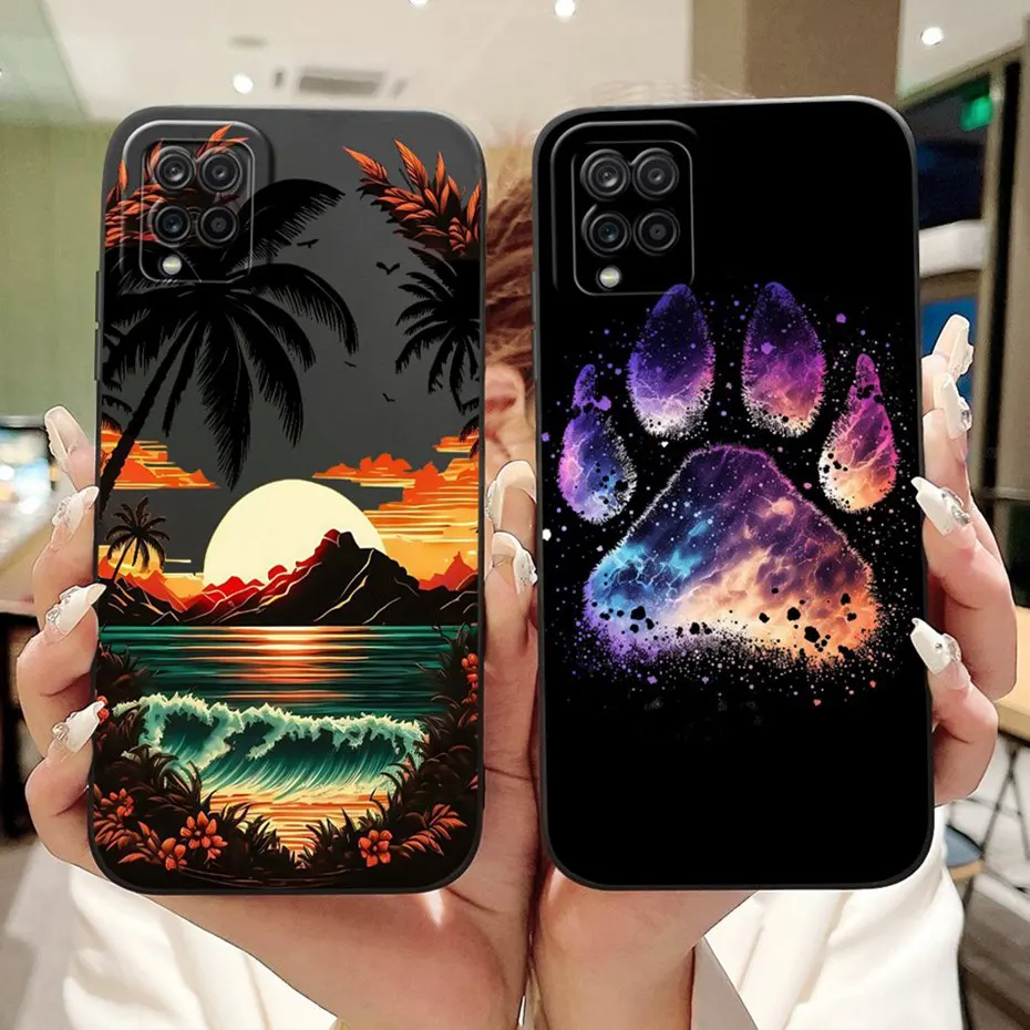 Funda de teléfono con pintura a la moda para Samsung Galaxy A12 M12, funda de silicona suave a prueba de golpes para Samsung A12 SM-A125F A127F - imagen 2