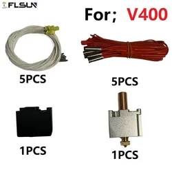 Hotend FLSUN V400 para impresora 3D: tubo calefacción y boquilla