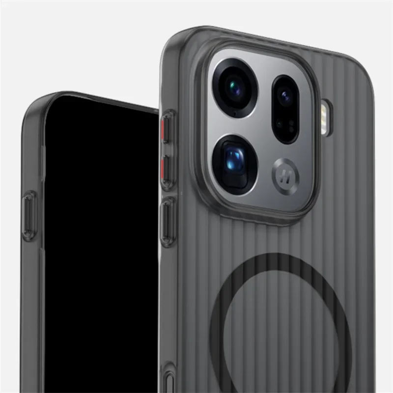 Para OPPO Find X9 Pro para funda magnética MagSafe para Find X8Pro X8S + equipaje raya transparente mate duro cubierta a prueba de golpes parachoques - imagen 5