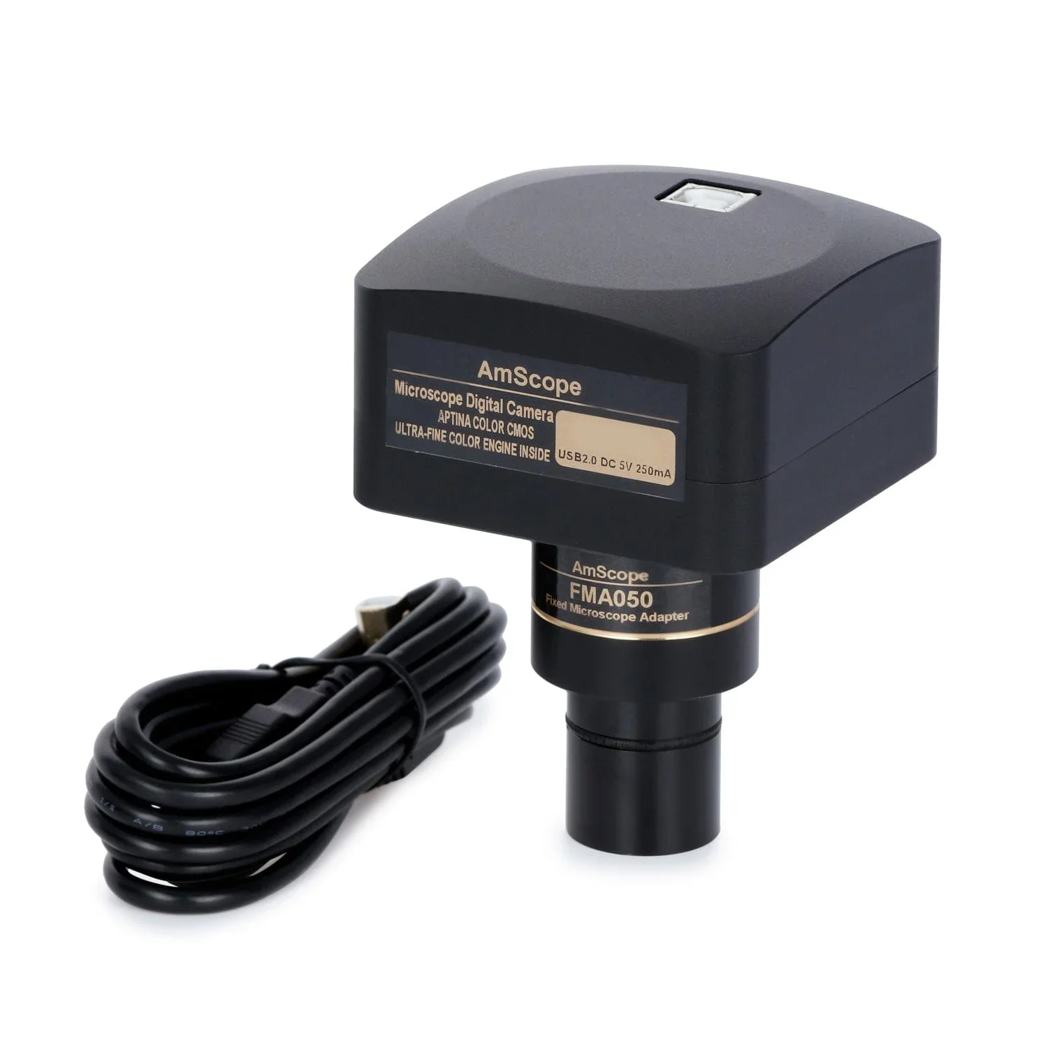 Microscopio compuesto Trinocular AmScope 40X-2000X + LED, cabezal Siedentopf y cámara USB 2.0 de 8MP - imagen 2