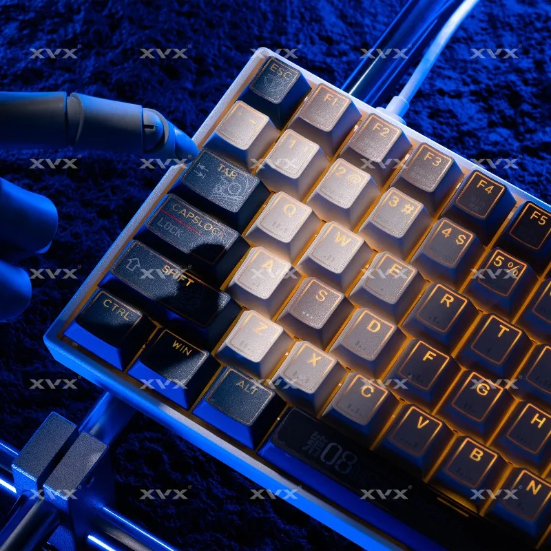 Juego de teclas con tema XVX Prism Snow Woman, perfil de cereza PBT, teclas originales personalizadas hechas a mano para accesorios de teclado mecánico - imagen 3