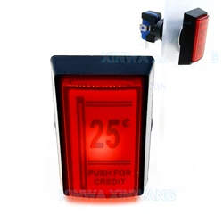 Pulsador Arcade Rectangular 25 Posiciones Iluminado