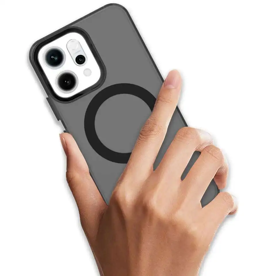 Funda de carga inalámbrica magnética para OPPO Reno 14F 13F 13FS 13 Pro Reno13 F FS 5G, carcasa trasera transparente de colores caramelo - imagen 5