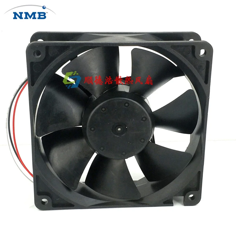 Ventilador de doble bola para NMB 4715KL-04W-B39 12038, 12cm, 120x120x38MM, DC12V, 0,72a, velocidad máxima de flujo de aire, 3 cables - imagen 4