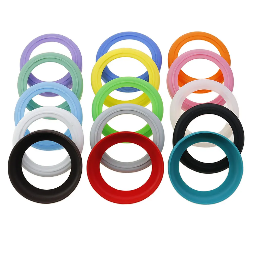 JCD-cubierta inferior de taza de silicona, funda de posavasos de aislamiento térmico, funda de Base de taza de vidrio, funda de botella antideslizante resistente, 8,5 cm - imagen 5