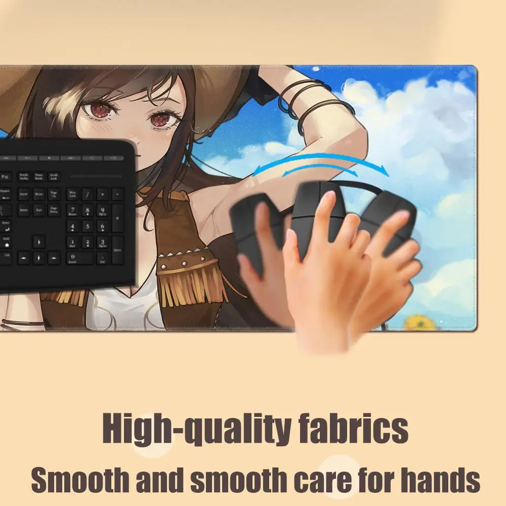 Alfombrilla de ratón para juegos de chica Sexy FINAL FANTASY VII Tifa Lockhart, antideslizante y resistente al desgaste, adecuada para ordenadores de escritorio, superventas - imagen 4