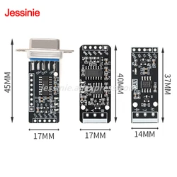 Convertidor TTL a CAN, RS232 y RS485 con protección TVS y DB9