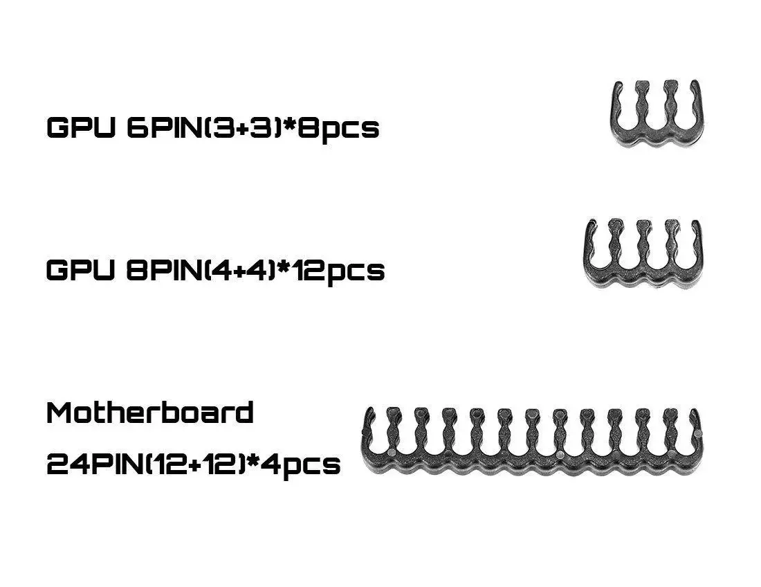 Peine Ranura Cable Computadora Cables PSU Cable Extensión ATX/GPU/CPU 24 Pines GPU 8 Pines CPU 4+4 Pines - imagen 2
