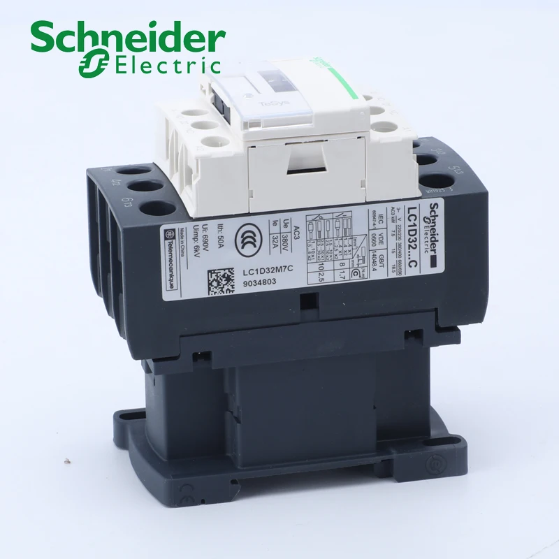 Contactor de CA Schneider Electric 3P 32A LC1D32M7C LC1D32CC7C LC1D32B7C LC1D32E7C LC1D32F7C LC1D32Q7C - imagen 4