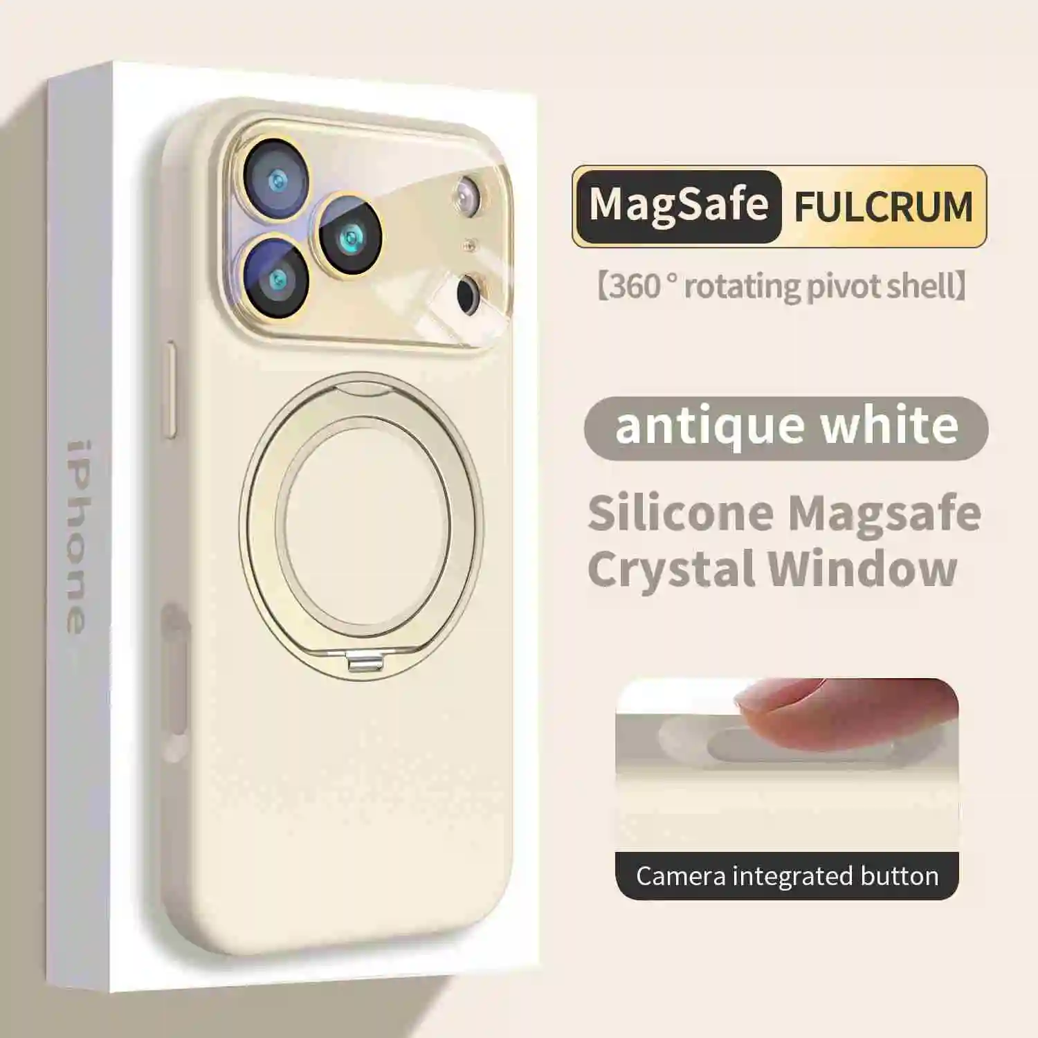 Funda de teléfono magnética de silicona líquida giratoria 360 para iPhone 17 Pro Max 16 Plus 15 14 13 12 para cubierta de carga inalámbrica Magsafe - imagen 3