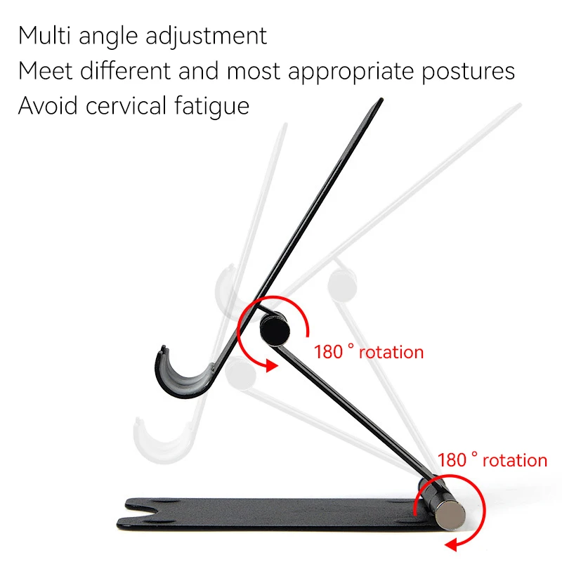 Soporte universal para tableta de aluminio con soporte de vacío 360 ° Soporte Plegable Giratorio para Tablet y Teléfono Xiaomi Samsung Lenovo Huawei - imagen 5