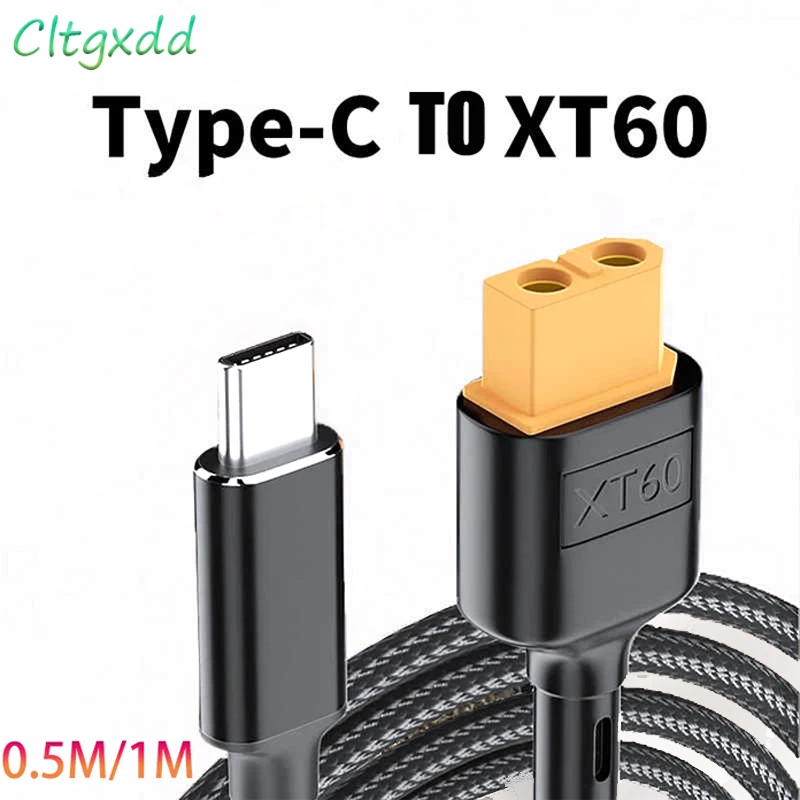 C-TYPE-Cable de conversión de cargador de 5-20V, entrada a XT60 5,0-20V, SC100, protocolo de carga rápida MAX 20V 5A 0,5 m/1m conector - imagen 2
