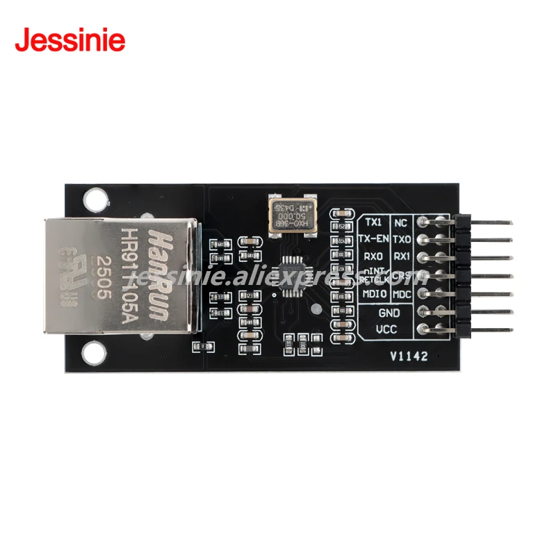 Módulo de red LAN8720, transceptor Ethernet electrónico inteligente HP Auto MDIX RMII, placa de desarrollo de interfaz para Arduino, 5 uds./1 ud. - imagen 3