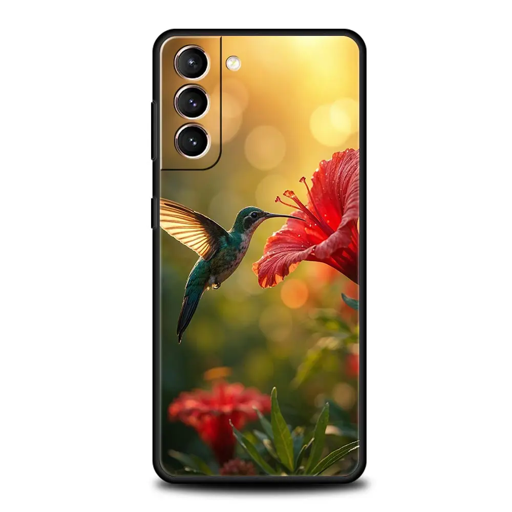 Funda de teléfono colibrí para Samsung Galaxy S25 S24 S23 S22 S20 Ultra S21 FE 5G S10 Plus S10E funda suave de TPU - imagen 5