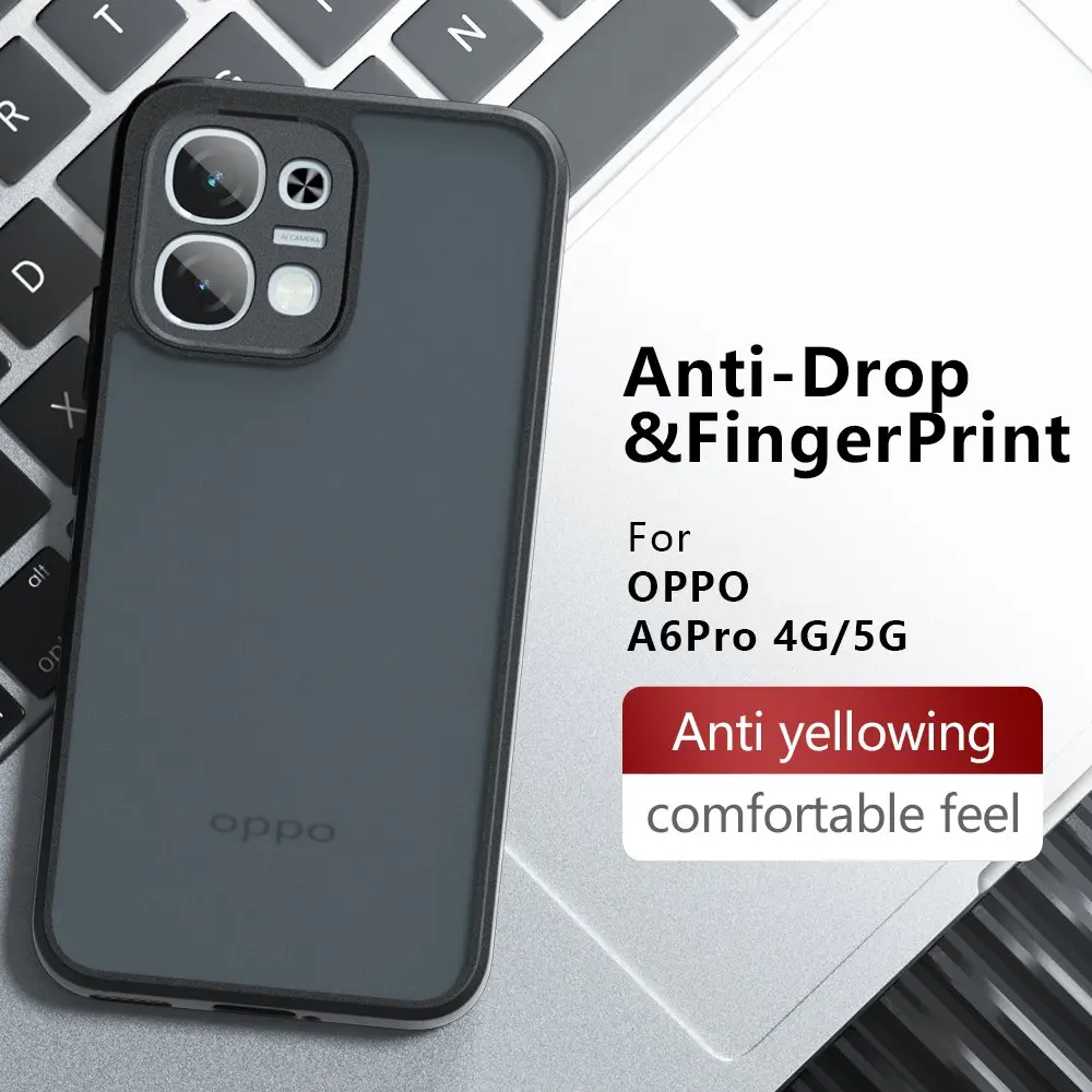 Para OPPO A6 Pro Global Funda OPPO A6 Pro Funda Coque duro transparente PC suave TPU borde a prueba de golpes para OPPO A6 Pro - imagen 4