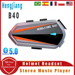 Heng Jiang B40 Casco Bluetooth Impermeable Reproductor MP3