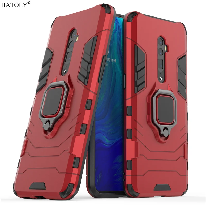 Funda Oppo Reno 10x zoom, funda protectora a prueba de golpes, soporte magnético para anillo de dedo, funda de parachoques para teléfono para Oppo Reno 10x zoom - imagen 4