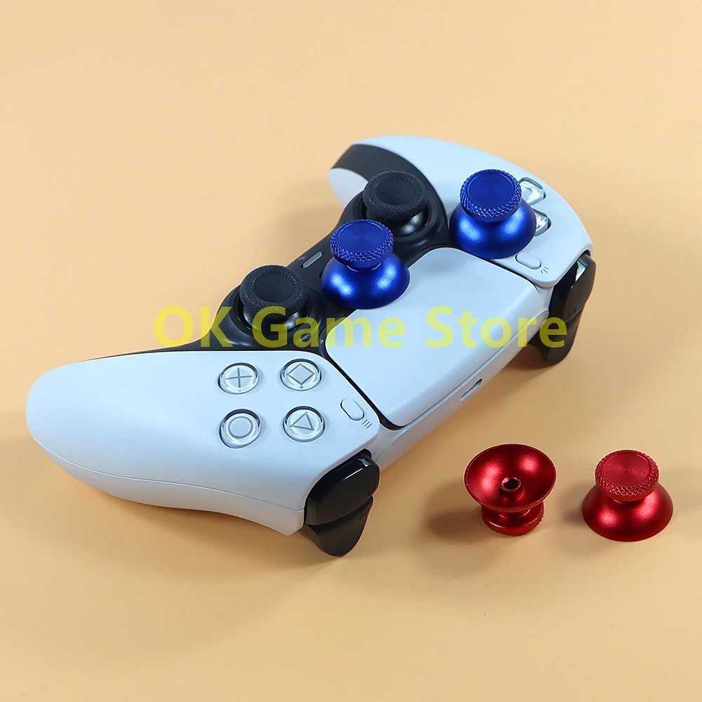 Joystick analógico de Metal para PS5, Thumb Stick Grip Cap, Rocker Controller Gamepad Thumb, hongo Cap, pieza de reparación, 1 par - imagen 5