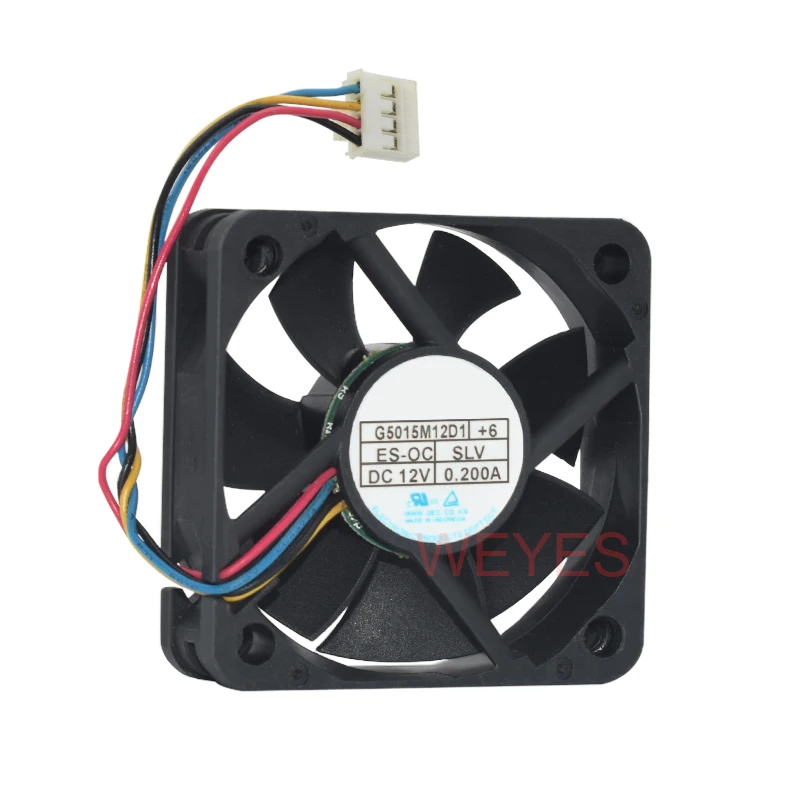 Ventilador genuino de 50mm para G5015M12D1 + 6, 12V, 0.2A, 50x50x15mm, 4 pines, PWM, cable de ventilador de refrigeración de Audio para coche, longitud de 9,5 cm - imagen 3