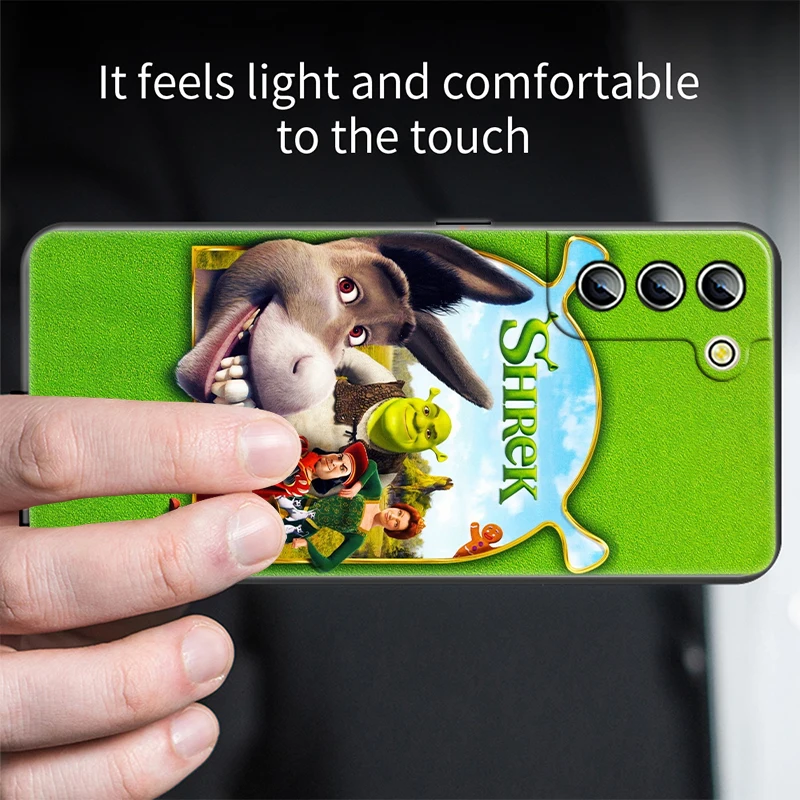 Película Anime divertido Shrek Art para Samsung S22 S21 S20 S10 S8 Note 20 A8 A9 A73 A71 A53 M52 A33 A32 Ultra Plus FE funda de teléfono - imagen 3
