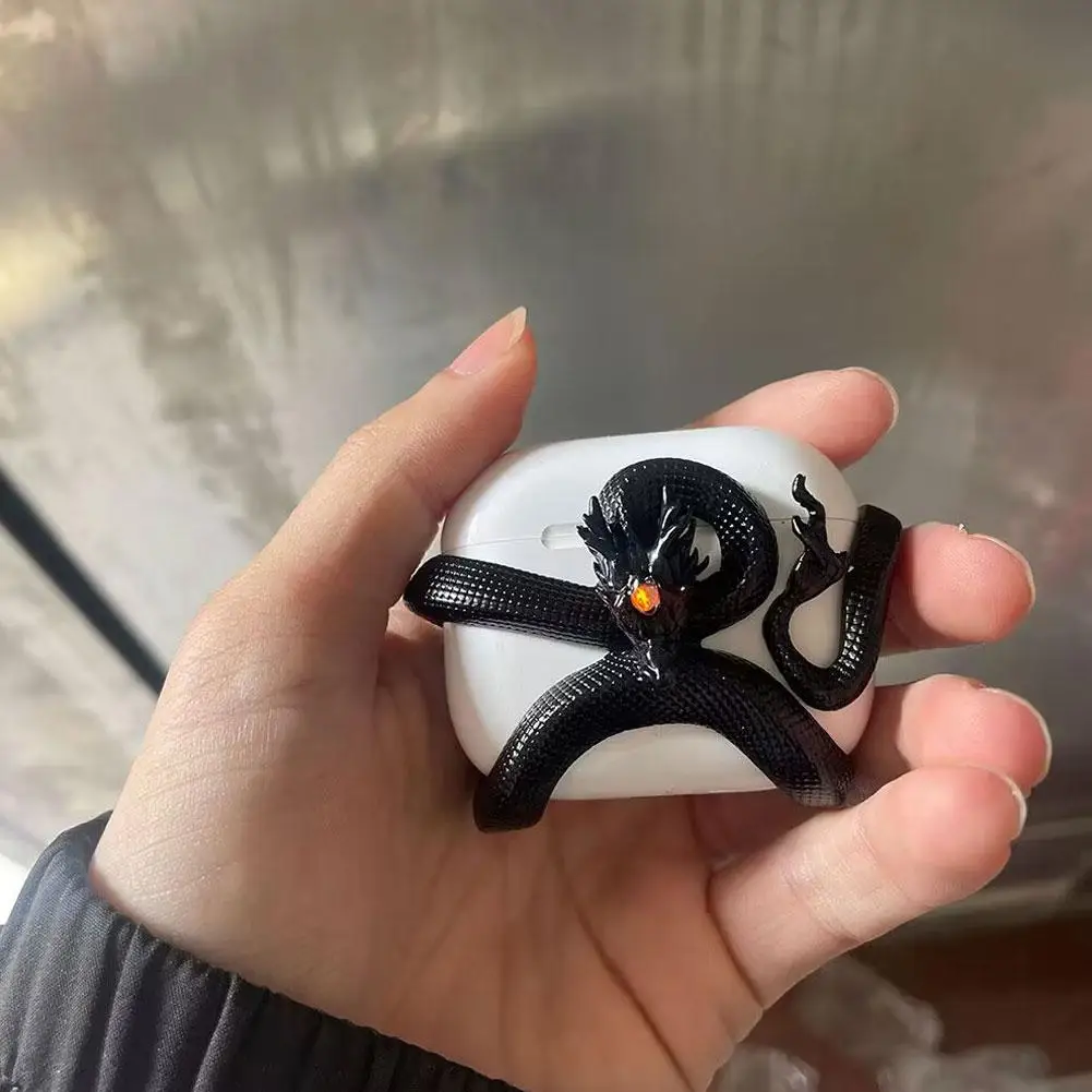 Funda protectora para auriculares inalámbricos en forma de dragón para Airpods 3/4/Pro/Pro2, funda protectora para Airpodspro - imagen 5
