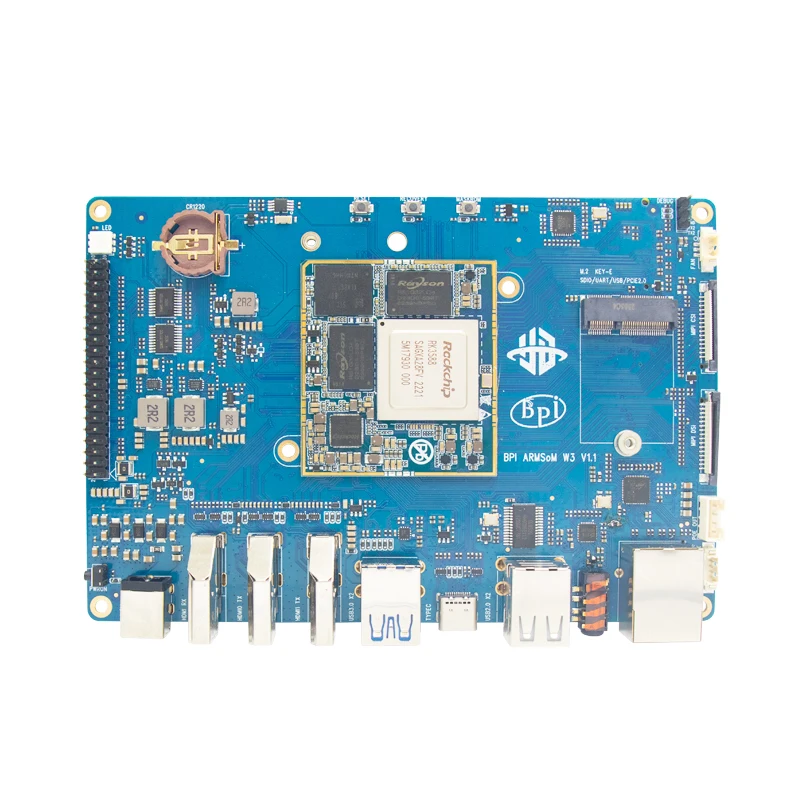 Banana Pi BPI-W3 Rockchip RK3588 Quad Core A76 + Quad Core A55 LPDDR4 8G RAM 32G eMMC 2,5 Gbps Ethernet ordenador de placa única - imagen 2