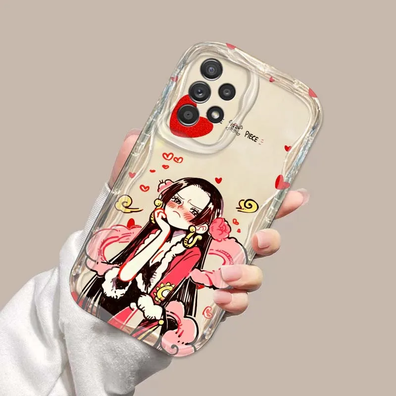 Funda Love de una pieza para Samsung A73 A72 A71 A56 A55 A54 A53 A52 A51 A50 A36 A35 A34 funda de teléfono de aceite ondulado - imagen 4