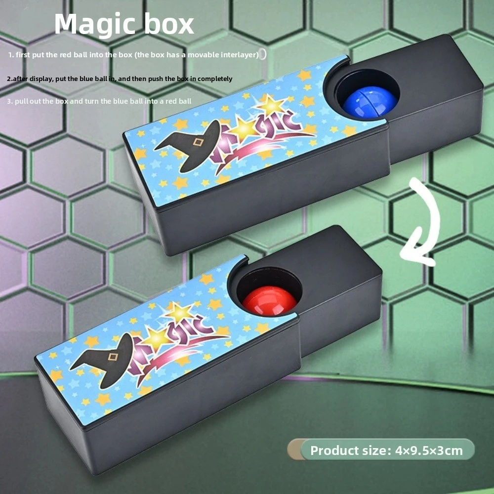 Caja mágica púrpura para trucos, accesorios de espectáculo de magia misteriosa, espectáculo de magia divertido, caja mágica que desaparece para niños y adolescentes - imagen 5