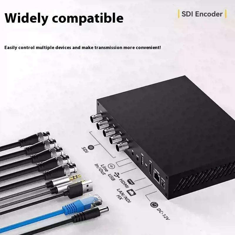 Decodificador 4K del codificador SDI de 4 canales ENC4S con soporte SRT NDI RTMP para transmisión en vivo - imagen 2