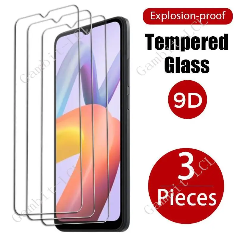 Protector de pantalla de vidrio templado para móvil, película protectora de pantalla de 6,52 pulgadas para Xiaomi Redmi A2 + RedmiA2 A2 A1 Poco C51, 3 unidades