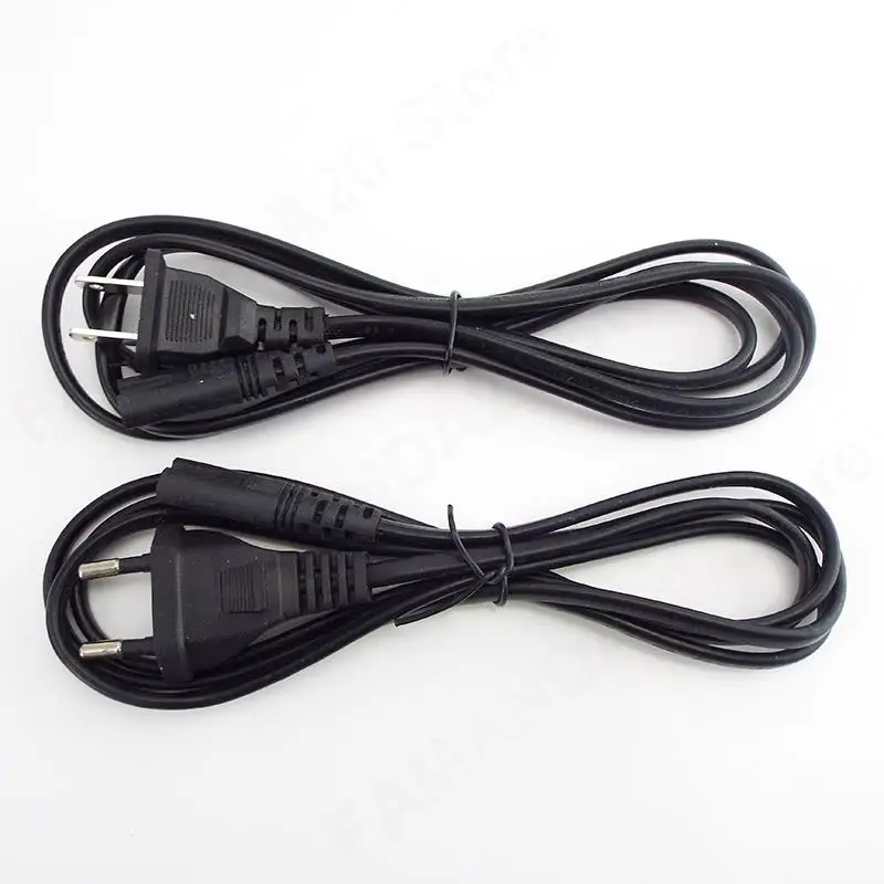 Conector de Cable de plomo de 2 puntas, adaptador de corriente de CA, Cable de extensión N6, enchufe de Cable de línea eléctrica de 1,4 M, 2 pies - imagen 2