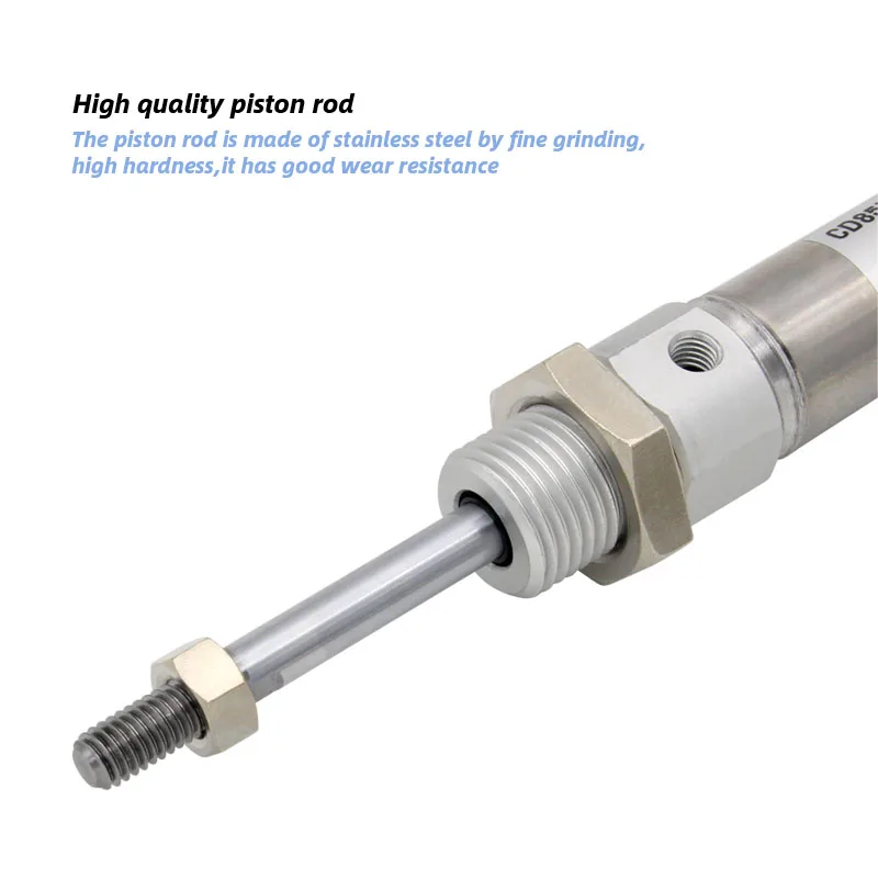 CD85N diámetro 8 10 12 16 20 25mm carrera 10-200mm cilindro neumático C85 cilindro de aire estándar doble acción varilla única - imagen 3