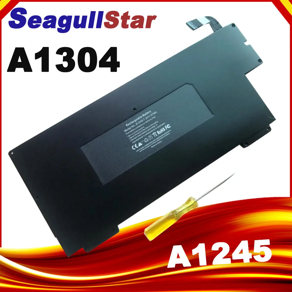 Batería SeagullStar A1245 A1304 para Apple MacBook Air 13 "A1237 MB003 MC233LL/A MC234CH/A MC504J/A MC503J/A