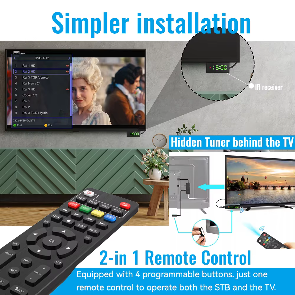 U3mini Receptor TDT DVB-T2 Full HD 1080p H.265 - imagen 5