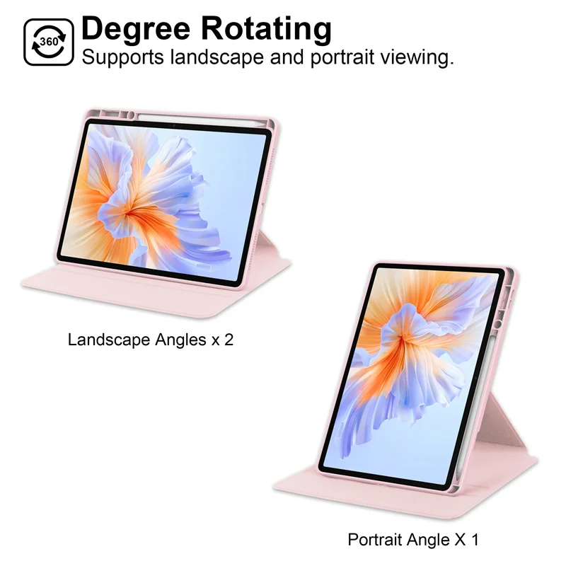 360 °   Funda giratoria para Redmi Pad 2, funda con portalápices para Xiaomi Redmi Pad 2 11 2025, cubierta con rotación, soporte Horizontal/Vertical - imagen 3