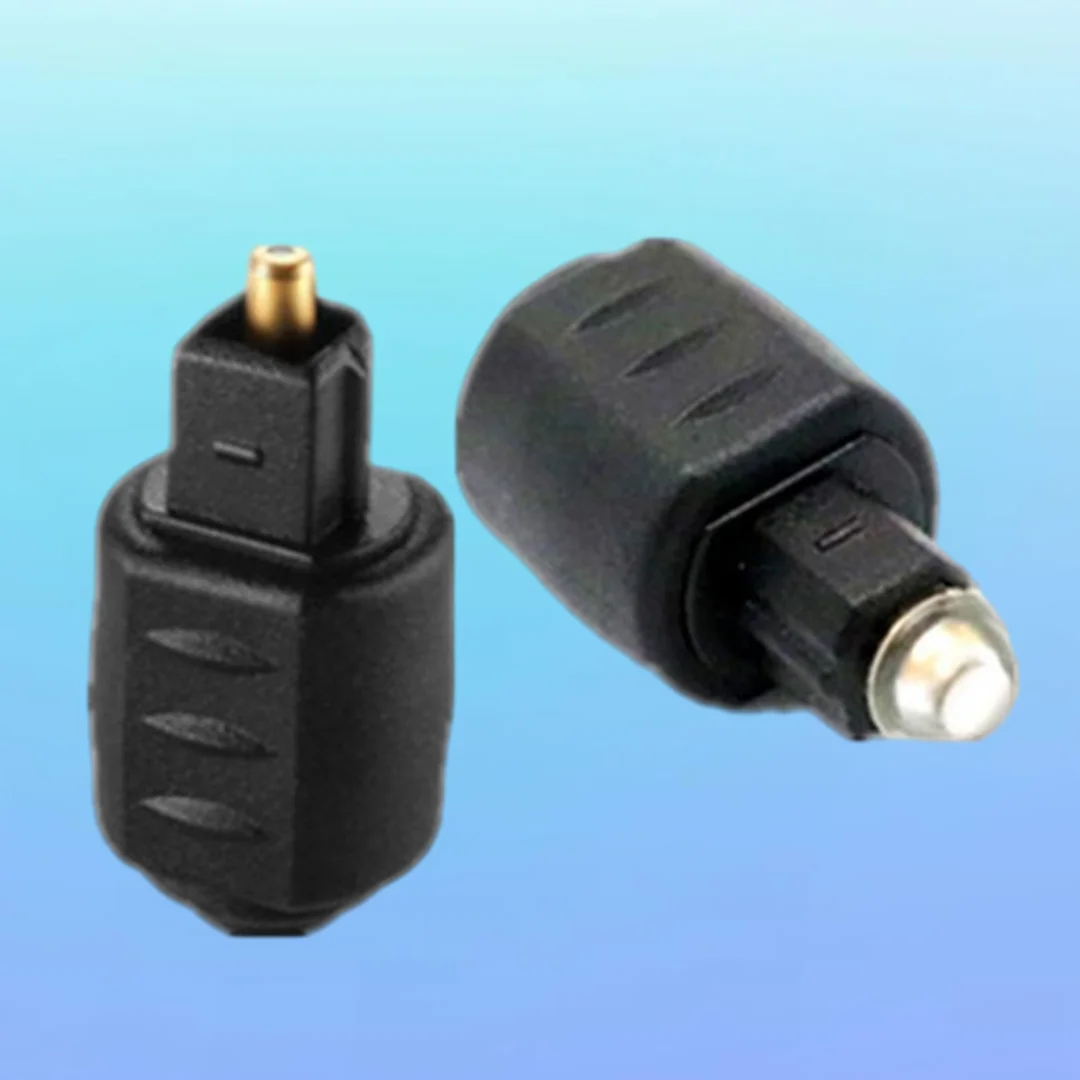 Mini adaptador de audio óptico conector hembra de 3,5 mm a enchufe macho Toslink digital para amplificador