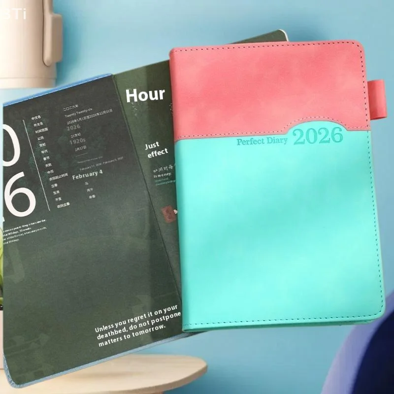 Bloc de notas planificador anual en inglés; Tamaño A5, papel grueso duradero para una planificación organizacional óptima - imagen 2