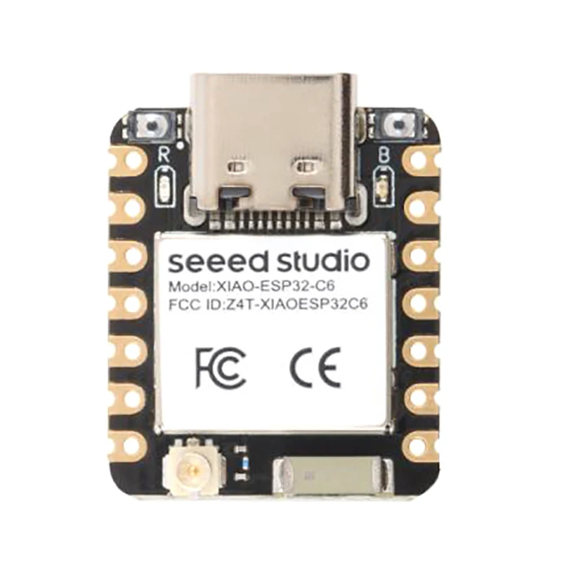 1 unidad Seed Studio XIAO ESP32C6 WiFi 6 + compatible con Bluetooth Ble 5 compatible con placa de desarrollo Zigbee Matter módulo inalámbrico WIFI - imagen 3