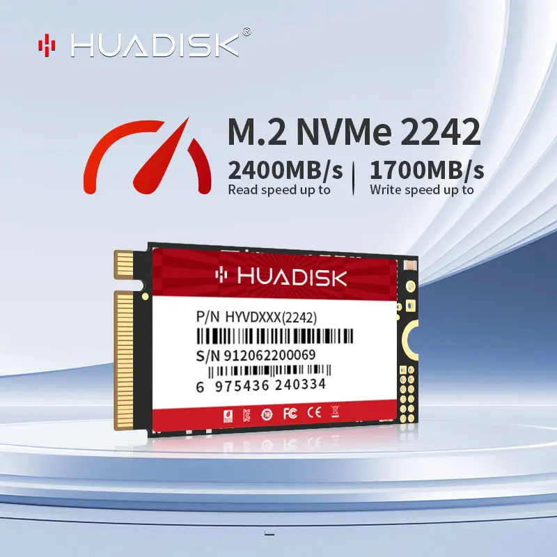 HUADISK NVMe M.2 SSD 2242 PCIe Gen3.0 TLC128GB 256GB 512GB 1TB disco interno de estado sólido para ordenador portátil de escritorio - imagen 2