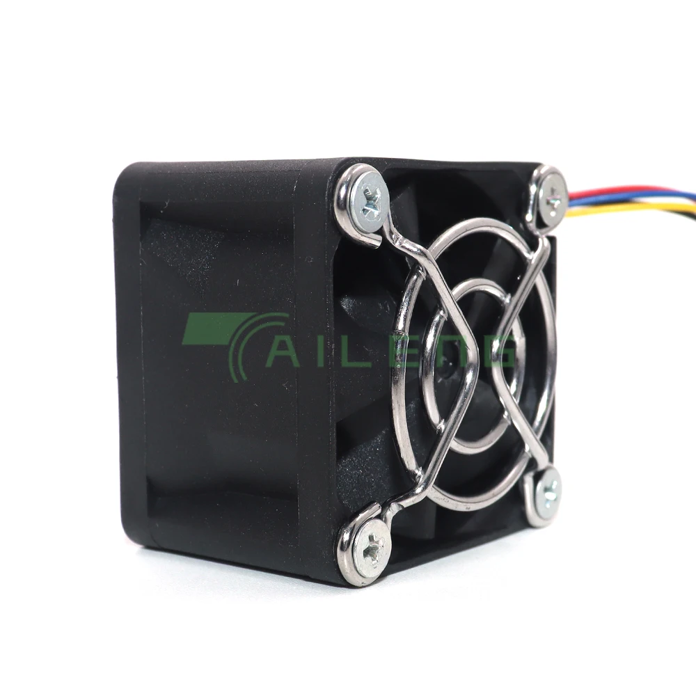Potente ventilador de refrigeración de 40mm y 4cm con red protectora 4028 12V 1A DBTB0428B2G 40*40*28mm rodamiento de bolas doble 4 cables 4 pines PWM - imagen 5