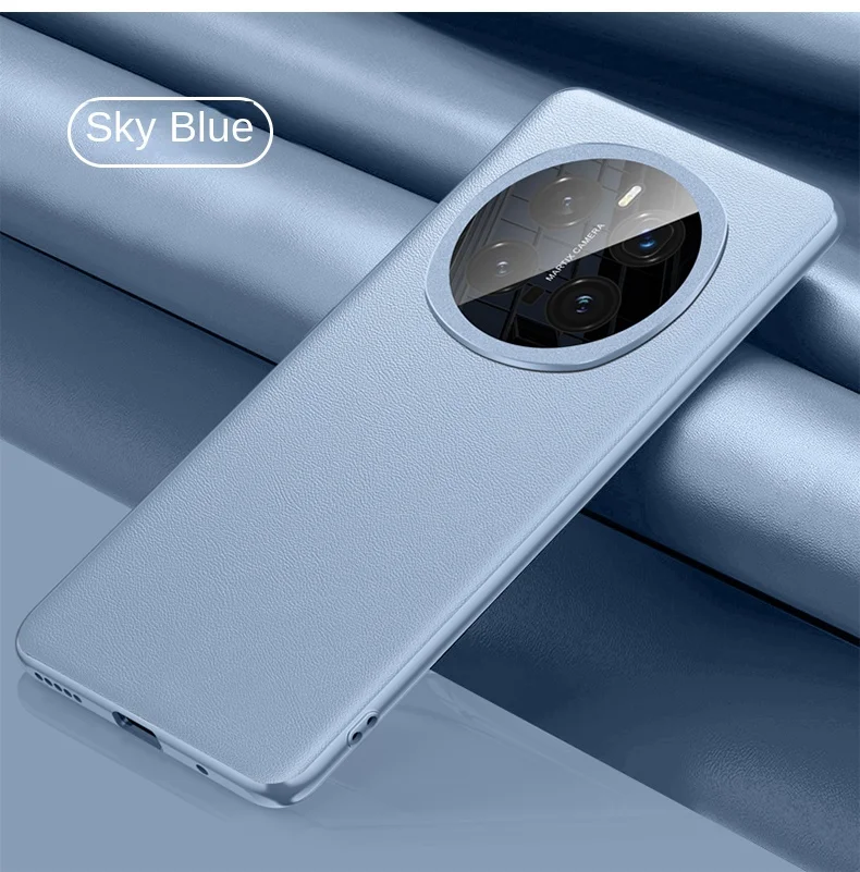 Para Huawei Honor Magic 7 Pro funda de lujo de cuero vegano grano mate funda protectora trasera para Honor Magic 7 7Pro carcasa de teléfono