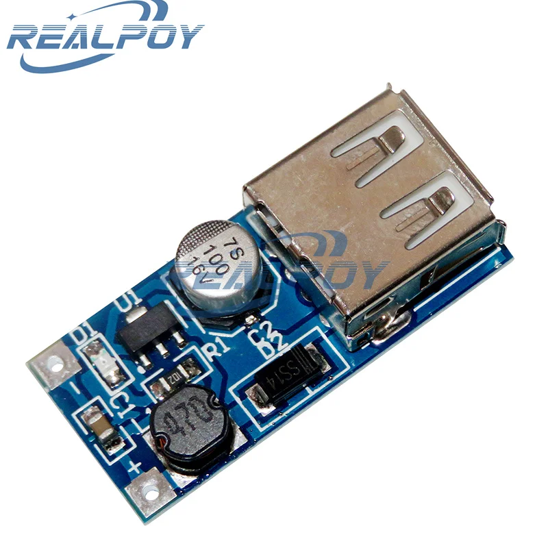 DC-DC 0,9 V-5V a 5V 600MA cargador de banco de energía convertidor de refuerzo módulo de voltaje de suministro placa de circuito de carga de salida USB - imagen 2