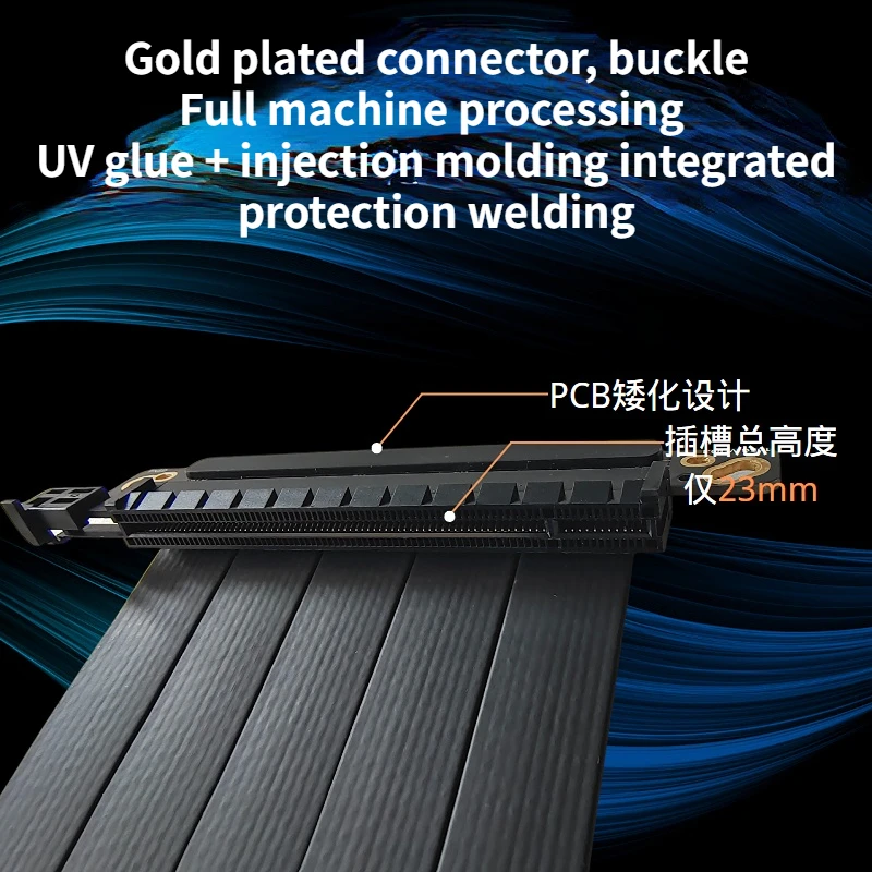 Cable elevador blanco PCI Express x16 4,0 Gen4 RTX GTX Rx, tarjeta de vídeo PCI-E 4,0 X16, alargador blindado para ITX A4 K39 K55 G5 GPU - imagen 3