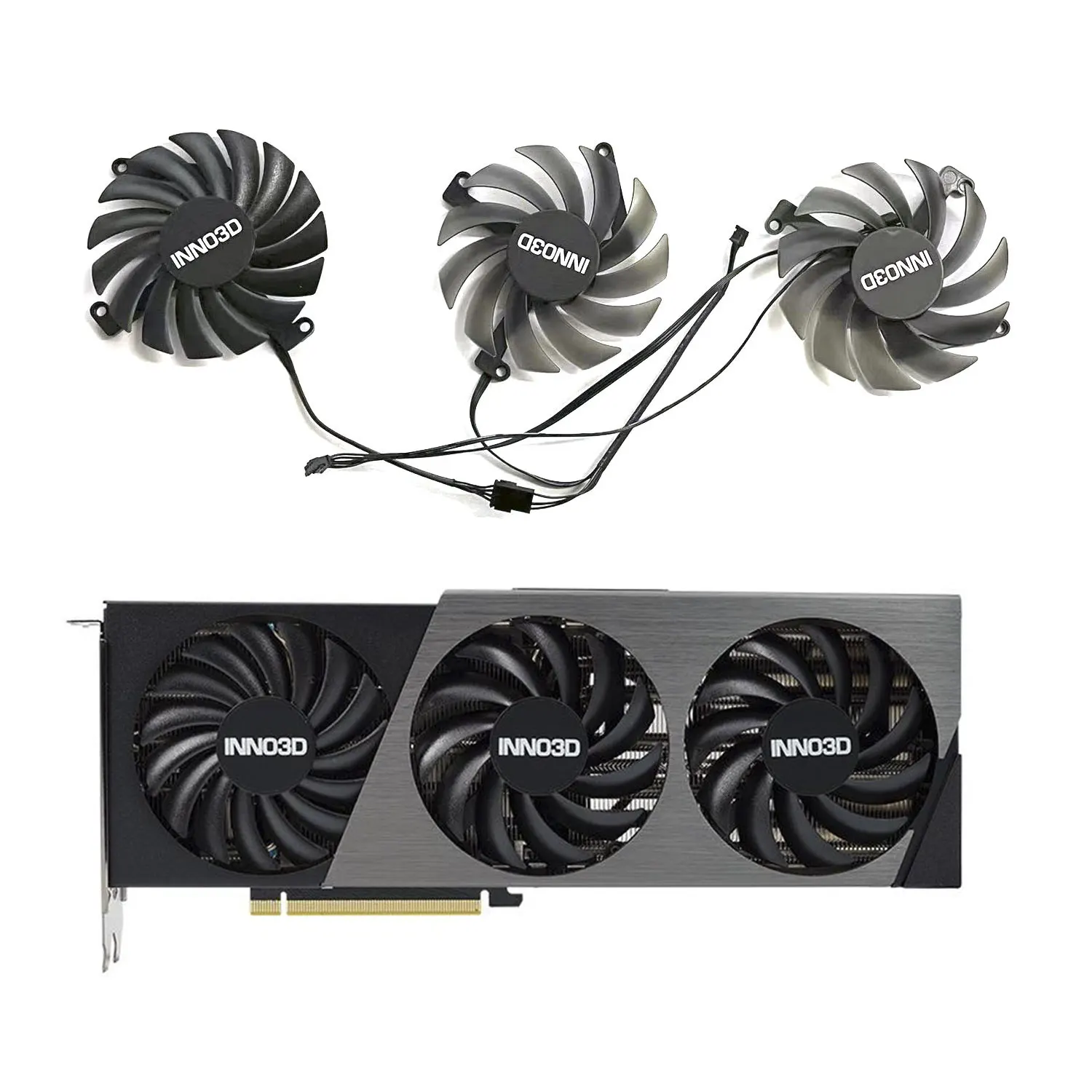 Nuevo ventilador GPU 3FAN 4PIN CF-12910S CF-12915S RTX4070 4070TI para INNO3D GeForce RTX4070 4070ti X3 OC ventilador de repuesto para tarjeta gráfica