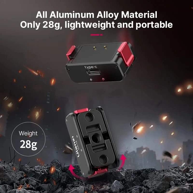 Ulanzi-Base de fuente de alimentación magnética OA-11/OA-12/OA-13 para DJI Action 5, 4, 3, 2, montaje plegable - imagen 5