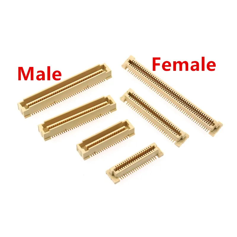 Conector BTB de parche de doble fila, 2 piezas, 0,8mm, 40P / 60P /80P / 100P / 120P / 140P macho/hembra