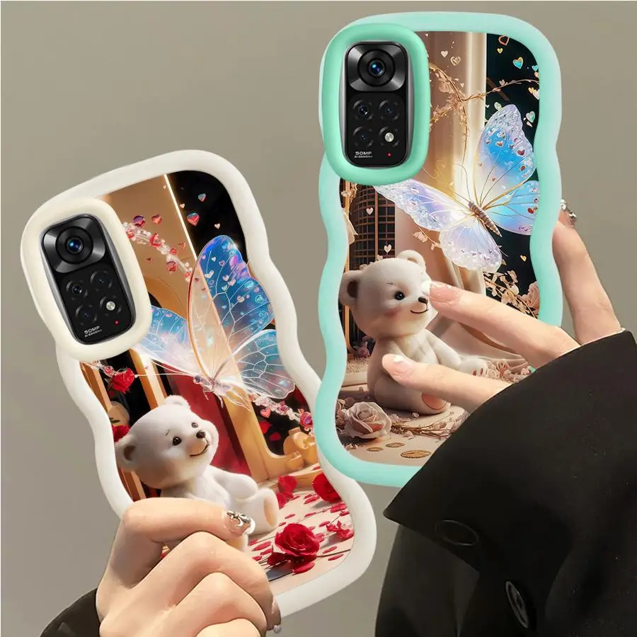 Funda para Xiaomi Redmi A1 + A2 Plus A3 9T 9C 13C 10A 10C 14C A5 12C funda suave para teléfono mariposa lindo oso - imagen 4
