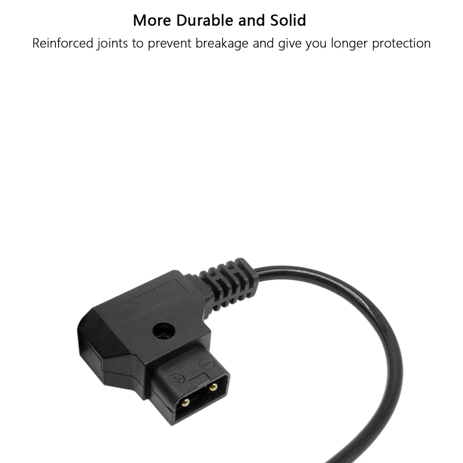 Cable de alimentación Probty DC5525/ D-Tap a BMPCC de 2 pines con compatible con cámara de bolsillo Blackmagic 4K/6K y batería con montaje en V - imagen 3